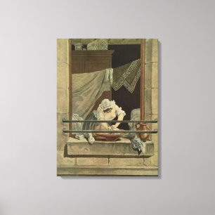 Impressão Em Tela A Mulher-Marinha, gravada por J. Laurent Julien (c