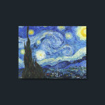 Impressão Em Tela A Noite Estrelada de Van Gogh<br><div class="desc">A Noite Estrelada por Van Gogh. Visite minha loja para obter um design mais interessante e mais opções de cores => zazzle.com/iwheels*</div>