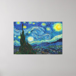 Impressão Em Tela A Noite Estrelada de Vincent van Gogh