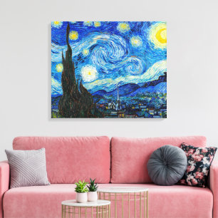 Impressão Em Tela A Noite Estrelada Van Gogh