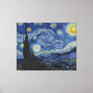 Impressão Em Tela A Noite Estrelada - Vincent Van Gogh