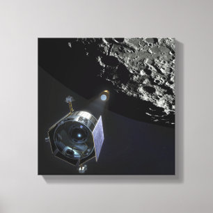 Impressão Em Tela A observação da cratera lunar