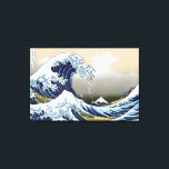 Impressão Em Tela A Onda de Excelente de Kanagawa<br><div class="desc">Vintage japonesa A onda do Excelente de Kanagawa ou a canvas de onda arte ...  impressionante trabalho de arte no estilo ukiyo-e por um excelente mestre Katsushika Hokusai ...  arte vintage em produtos do Zazilicious</div>