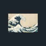Impressão Em Tela A onda do Excelente de Kanagawa<br><div class="desc">A Onda Excelente de Kanagawa,  da série '36 Views do Monte Fuji' | por Katsushika Hokusai | Art Location: Private Collection | Artista japonês | Número de recolha de imagens: XIR158277</div>