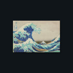 Impressão Em Tela A onda Excelente da Arte do Bloco de Madeira Japon<br><div class="desc">Famoso Impressão do bloco de madeira Ukiyo-e japonês: Kanagawa oki nami ura (A onda excelente ao largo de Kanagawa) por Katsushika,  Hokusai,  1760-1849</div>