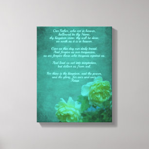 Impressão Em Tela A oração do Senhor Nosso Pai