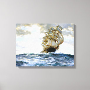 Impressão Em Tela A Orgulhosa Pintura De Montague Dawson