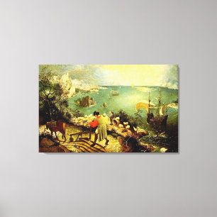Impressão Em Tela A paisagem de Bruegel com a queda de Ícaro - 1558