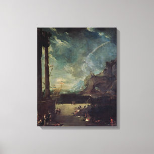 Impressão Em Tela A partida de Aeneas de Carthage