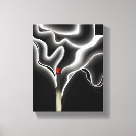 Impressão Em Tela A Partida | Pintura Moderna Fumaça Contemporânea