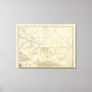 Impressão Em Tela A passagem de barlavento com diversas passagens