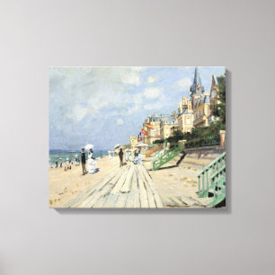 Impressão Em Tela A Passarela em Trouville por Claude Monet