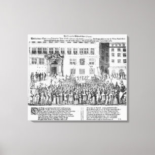 Impressão Em Tela A paz de Nuremberg, o 25 de setembro de 1649