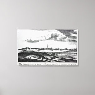 Impressão Em Tela A perspectiva da cidade de Glasgow