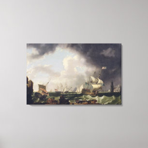 Impressão Em Tela A pesca, c.1764 (óleo em canvas)