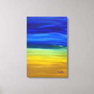 Impressão Em Tela A pintura acrílica do céu da areia mistura Chery