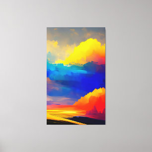 Impressão Em Tela A pintura de arte é a abstrato moderna