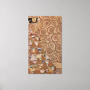 Impressão Em Tela A Pintura de Gustav Klimt: A Expectativa (1908)