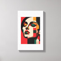 A pintura de parede expressa a beleza das mulheres