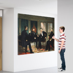 Impressão Em Tela A pintura de peacemakers de 1868