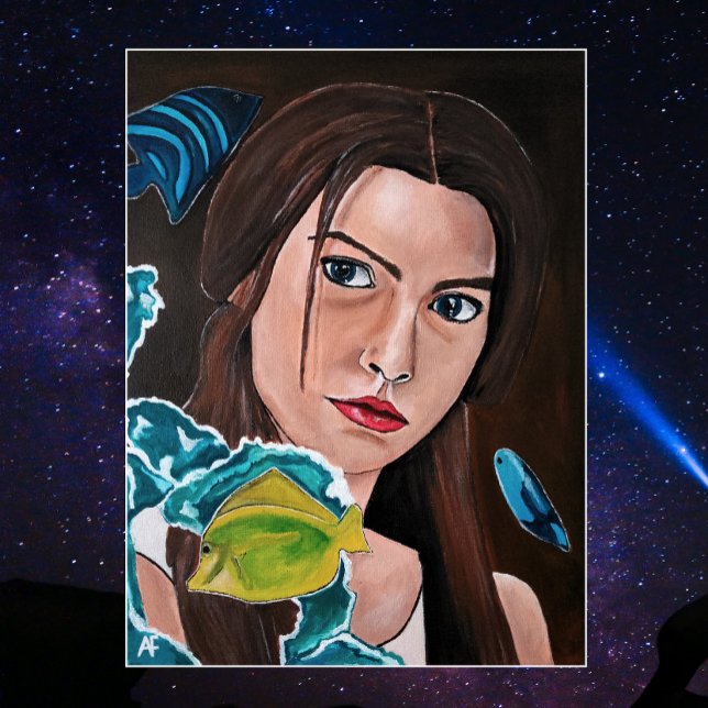 Impressão Em Tela A pintura do trevo cruzado por estrelas feita por  (Criador carregado)