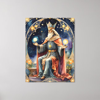 Impressão Em Tela a pintura mágica de tarot hierofant
