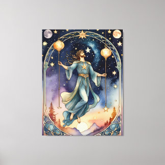 Impressão Em Tela a pintura tarot do homem enforcado inspirada