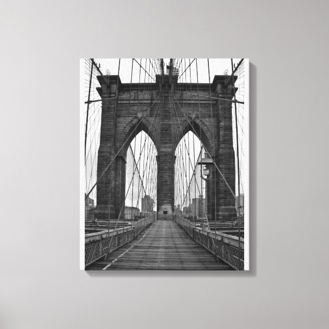 Impressão Em Tela A ponte do Brooklyn em Nova Iorque (Frente)