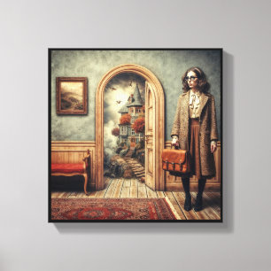 Impressão Em Tela A Porta Aberta" Arte Contemporânea