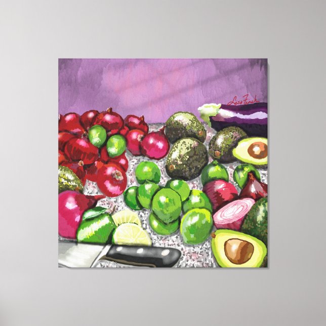 Impressão Em Tela "A preparação do chef" ainda vive (Frente)