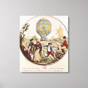 Impressão Em Tela A primeira viagem aérea pelo Monsieur Francois