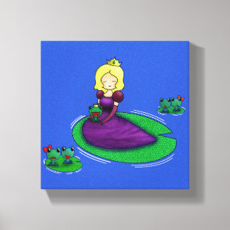Impressão Em Tela A Princesa E O Namorando Sapo?