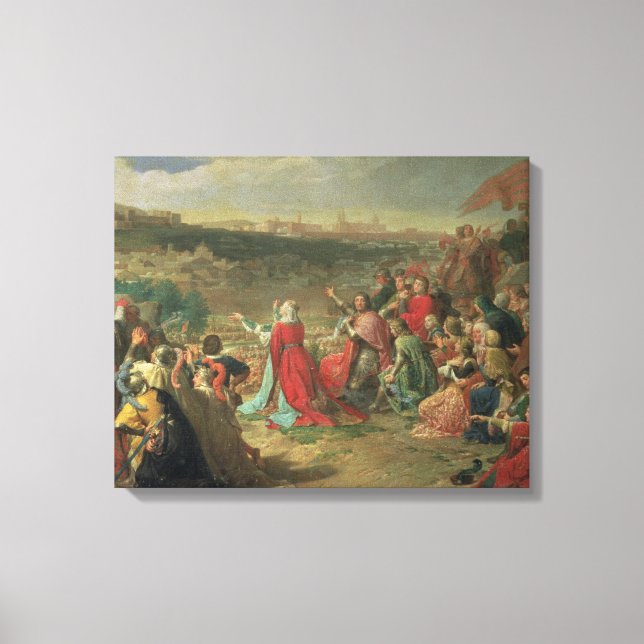 Impressão Em Tela A queda de Granada em 1492, 1890 (Frente)
