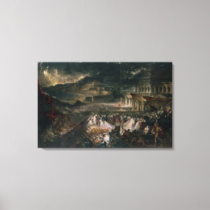 Impressão Em Tela A queda de Nineveh