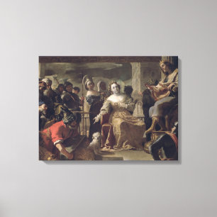 Impressão Em Tela A Rainha de Sheba diante de Salomão