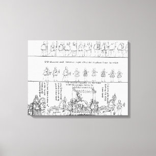 Impressão Em Tela A rainha em sua maca