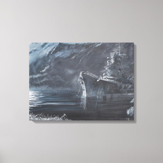 Impressão Em Tela A Rainha Única Do Tirpitz Do Norte, Noruega1944 (Frente)