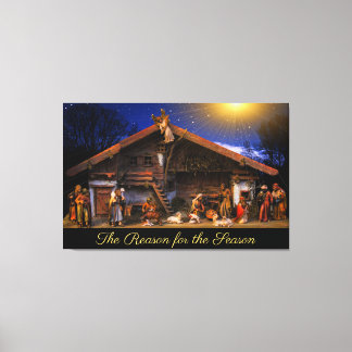 Impressão Em Tela A razão da cena da natividade da temporada