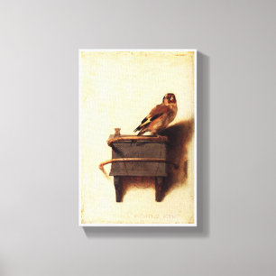 Impressão Em Tela A reprodução da Goldfinch Carel Fabritius
