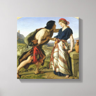 Impressão Em Tela A reunião de Jacob e de Rachel, 1853