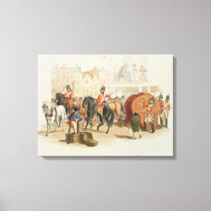 Impressão Em Tela A roda de lotaria, gravada pelo artista, 1805 (a