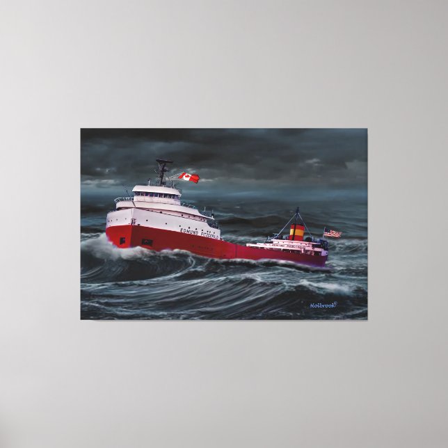 IMPRESSÃO EM TELA A RUPTURA DO EDMUND FITZGERALD (Frente)