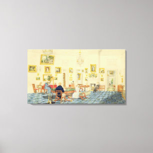 Impressão Em Tela A sala do inverno na casa do artista em Patna,