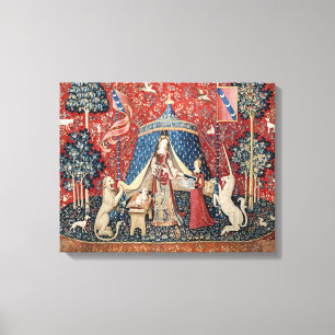 Impressão Em Tela A Senhora e o Unicórnio, Para o meu único desejo