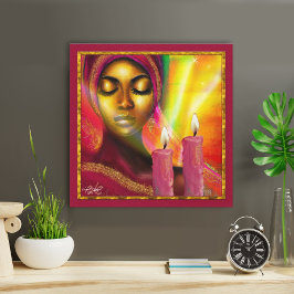 Impressão Em Tela A Serenidade da Linda Mulher Africana Shabbat