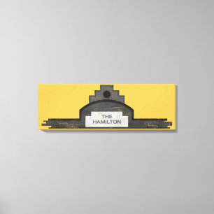 Impressão Em Tela a sinalização de hamilton