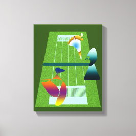 Impressão Em Tela A Surreal Tennis Match