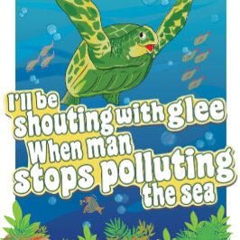 Impressão Em Tela A Tartaruga diz... "Vou Gritar Em Glee"