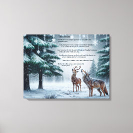 Impressão Em Tela A tela do poema do artista