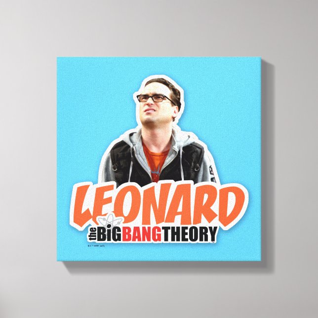 Impressão Em Tela A Teoria do Big Bang | Leonard (Frente)
